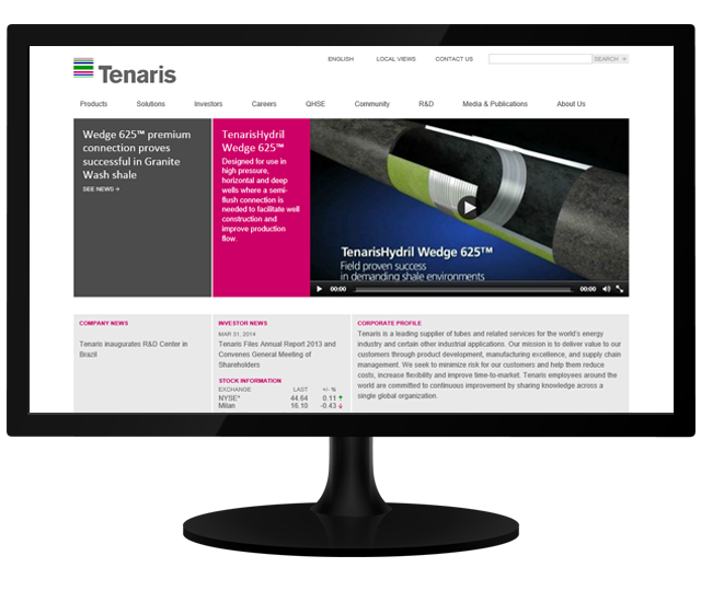 Tenaris Sitecore Case Study